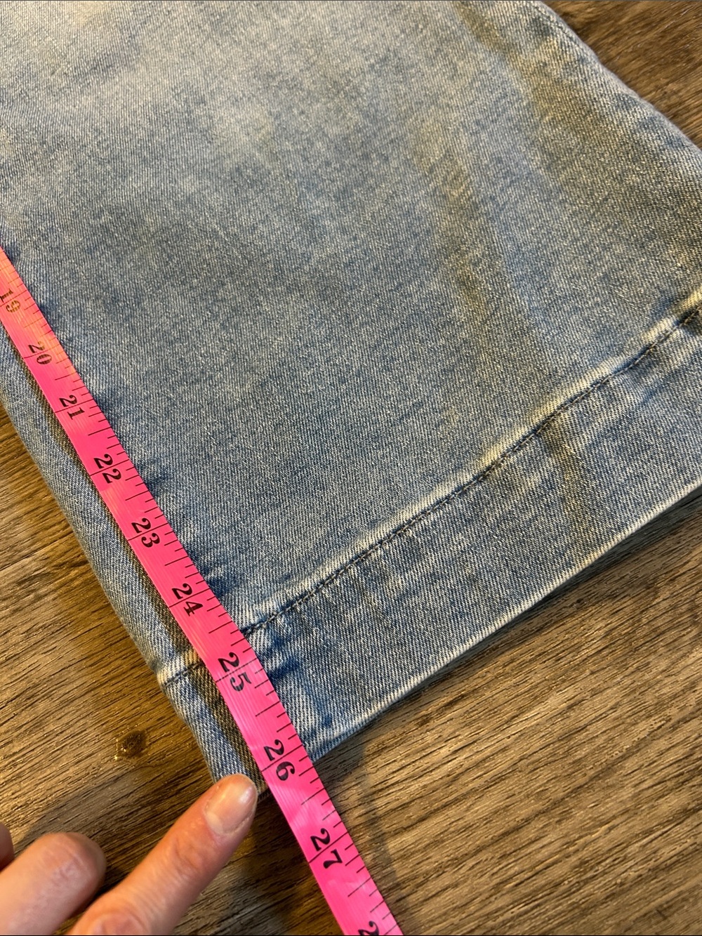7 For All Mankind Cropped Alexa Jeans Size 28 High Rise Wide Leg Light Wash Stre - Picture 10 of 10